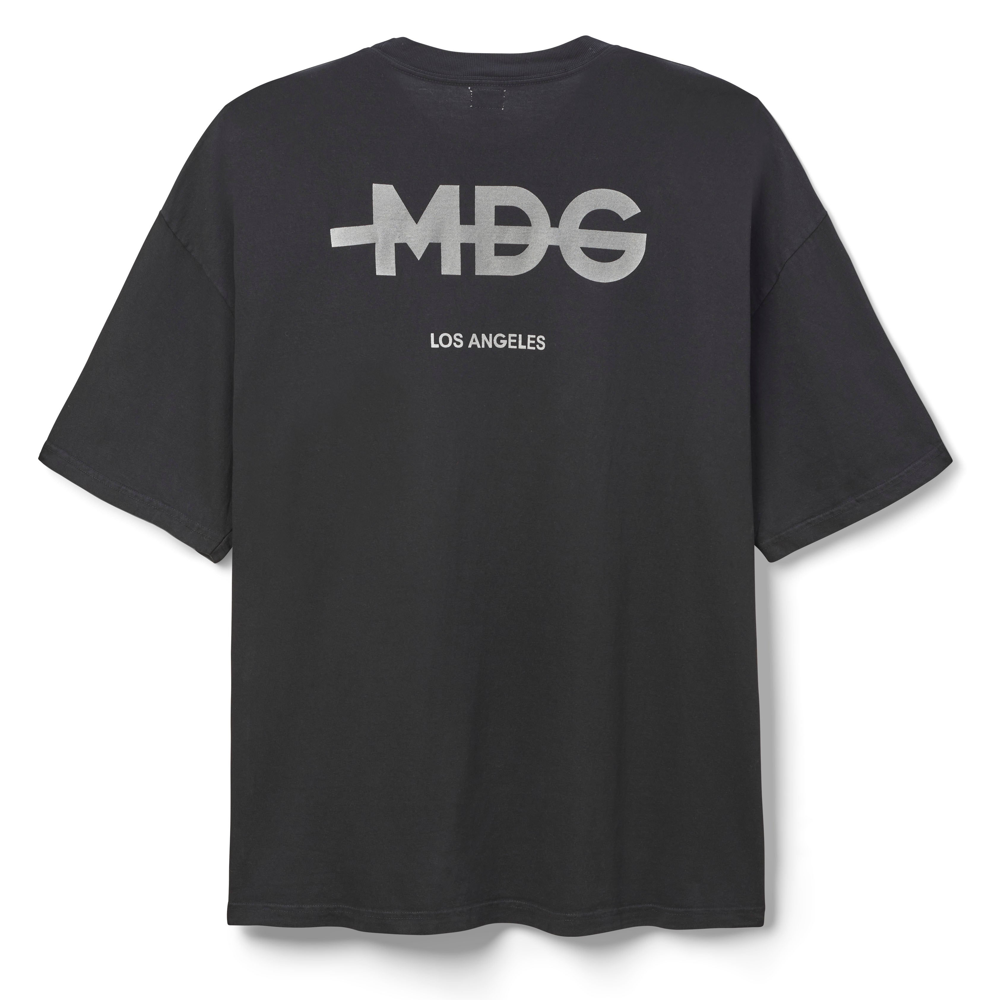 MDG LOS ANGELES REFLECTIVE TEE - BLACK