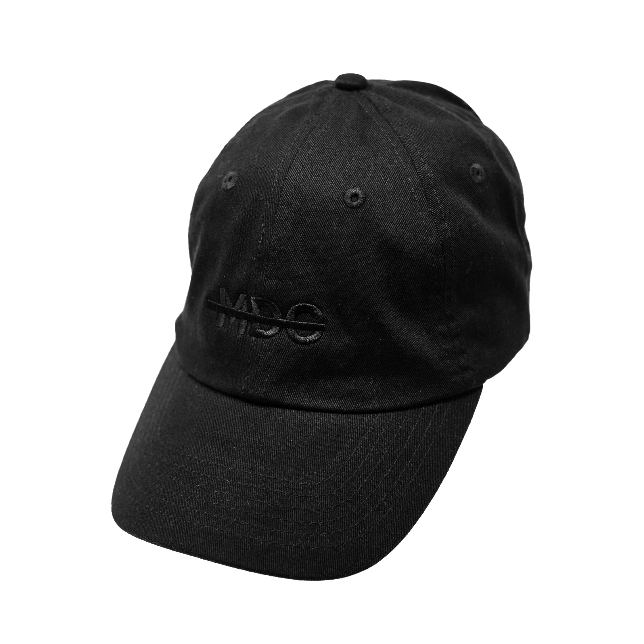 THE DARK LOTUS DAD HAT - BLACK ON BLACK